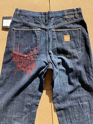 SAMPLE Marithe Francois Girbaud Jeans 34x34 Embroidered Baggy Loose Relaxed Mens • $110