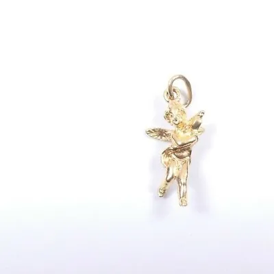 Winged Angel Cherub Gold 9 Carat Pendant Charm  • £142.65