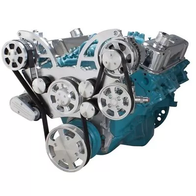 Pontiac All Inclusive Serpentine System 350 400 428 455 V8 AC PS ALT 11 Bolt WP • $1395