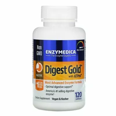 Enzymedica Digest Gold ATPro 120 Caps  Digestive Support Exp. 4/25 Free Ship • $32.88