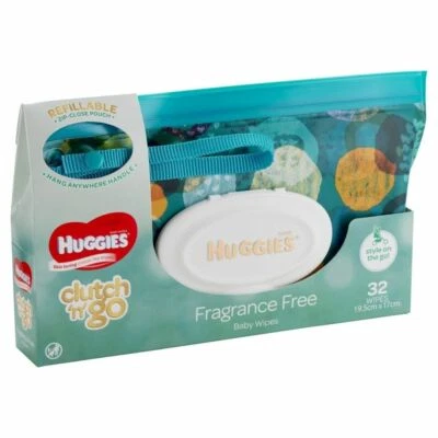 $7.95 • Buy Huggies Wipes Clutch N Go 32 Pack