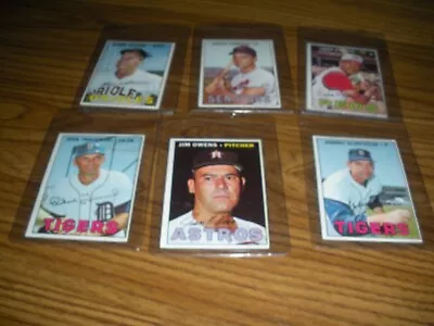 6 Different Topps Baseeball Card High #s From 1967 Ex To Ex+ • $110