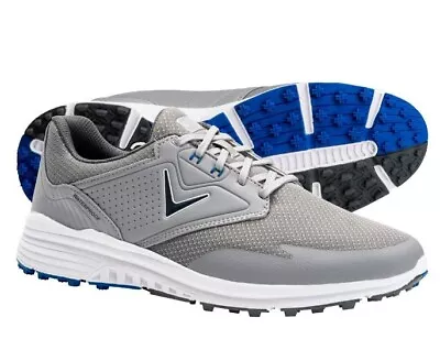 Callaway Solana SL Spikeless Golf Shoes Grey/Blue 8.5 Medium (D) New #99999 • $57.99