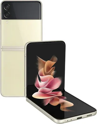Samsung Galaxy Z Flip3 5G Verizon Only | Cream 128 GB 6.7 In Sceeen | Grade A • $222.99