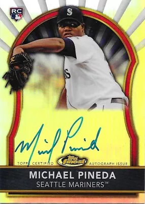 2011 Topps Finest Michael Pineda 397/499 Rookie Auto Refractor #86 • $7