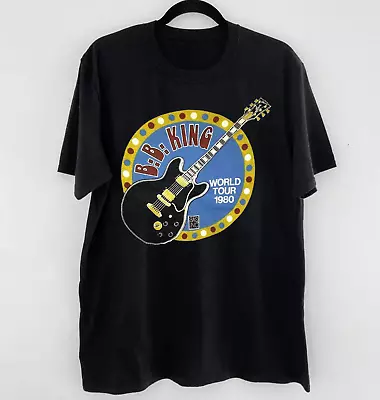 BB KING WORLD TOUR 1980 CONCERT SHIRT Classic White Unisex S-2345XL CC4227 • $22.79