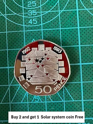 50p Coins UK Rare Fifty Pences  EU Presidency Proof  Filler Coin UNCIRCULATED • £6.99