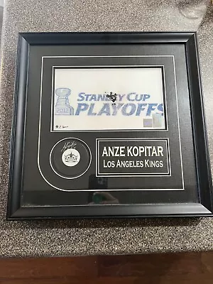 2012 Anze Kopitar LA Kings Framed Overhead Picture W/signed Puck & COA • $75