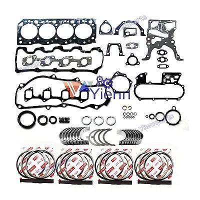 For Toyota 5L Overhaul Re-ring Kit HILUX HIACE Engine Parts Ring Gasket Bearing • $531.12