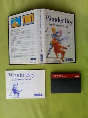 Videogames WONDER BOY IN MONSTER LAND + MONSTER WORLD Sega Master System SMS MS • $325.61