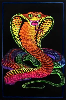 Cobra - Blacklight Poster - 23x35 Flocked 9331 • $15.95