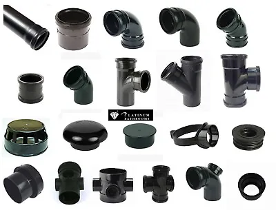 £6.99 • Buy Black Soil Pipe & Ring Seal Fittings (110mm (4 ) And More)