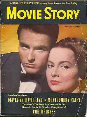 Movie Story 8/1949-Olivia De Havilland-Monty Clift-Alan Ladd-Robert Mitchum-VG • $59.50