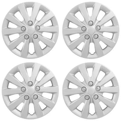 16  10 Spoke Silver Wheel Cover Hubcaps For 2013-2018 Nissan Sentra SV • $60.62