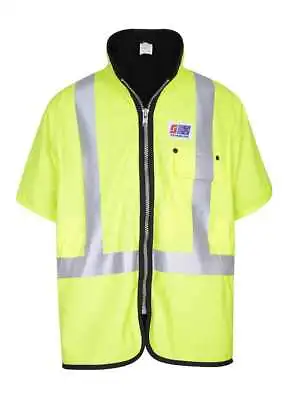 Stormline Stormtex 982TNSHi-Viz Waterproof Oilskin Workwear Vest Fleece Lined • £80