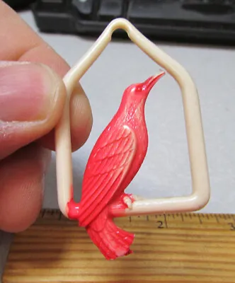 Vintage 1940s Celluloid Lamp Light Cord Pull Beautiful Bird Unusual Item! • $9.99