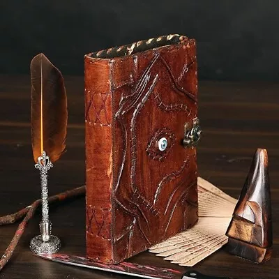 Hocus Pocus Vintage Leather Journal Book Of Shadows Journal Gifts For Him Her • $28.39