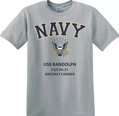 Uss Randolph  Cv/cva-15 *carrier* Navy Eagle* T-shirt. Officially Licensed • $29.95