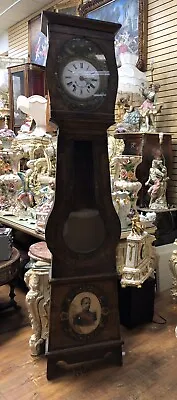 $3300 • Buy XIX Antique French Morbier Comtoise Grandfather Clock Balloon Royal Portrait