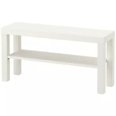 IKEA TV Stand Bench Floor Shelf Bed Sitting Room Unit White 90x26x45cm      • £27.37