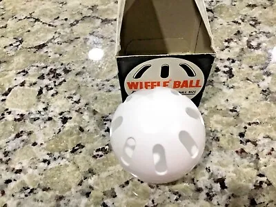 Wiffle Ball 9  Original Regulation Baseball Size Plastic Ball Vintage Example • $7.50