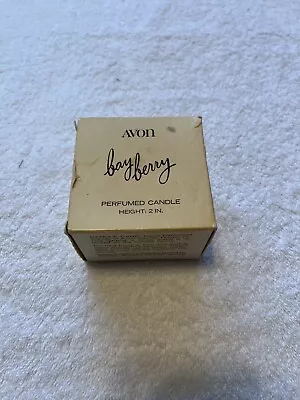 New Open Box Vintage Avon Bay Berry Bayberry Perfumed Candle 2 Inch • $9.97