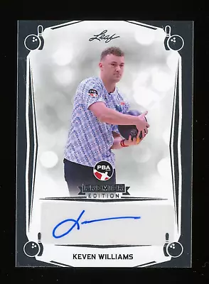 2023 Leaf PBA Premier Edition Bowling Keven Williams Auto Autograph • $3