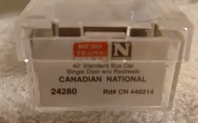 Canadian National CN446214 CN Canada Manitoba N-Scale Micro-Box 24280 Made 1998 • $9