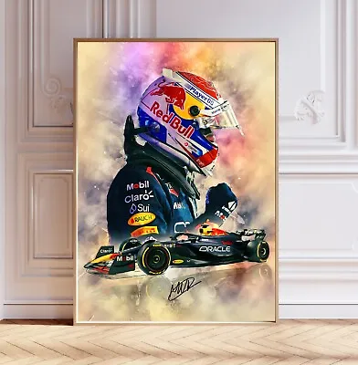 Max Verstappen 2024 F1 Poster Print Signed Reproduction Formula One Wall Art • £5.99