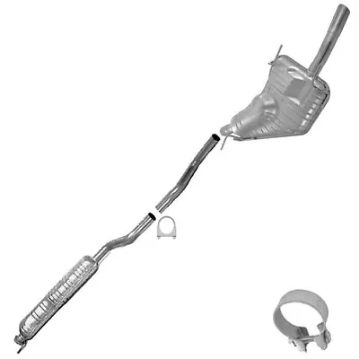 Resonator Pipe Muffler Tail Pipe Exhaust System Fits: 1999-2008 Saab 9-5 2.3L • $314.74