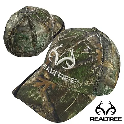 Realtree Antlers Logo Stretch-Fit Cap (L/XL)- RTADAPT • $12.99