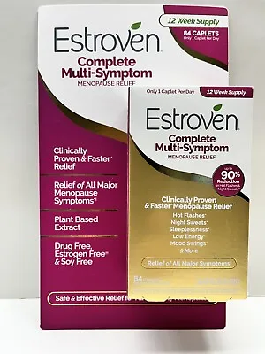 Estroven Complete Multi-Symptom Menopause Relief 84 Caplets • $29.90