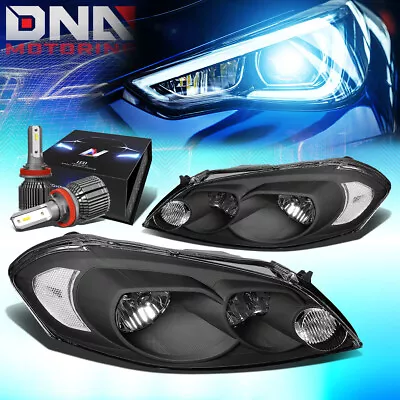 For 2006-2016 Impala/monte Carlo Side Turn Headlights W/led Kit+cool Fan Black • $118.98