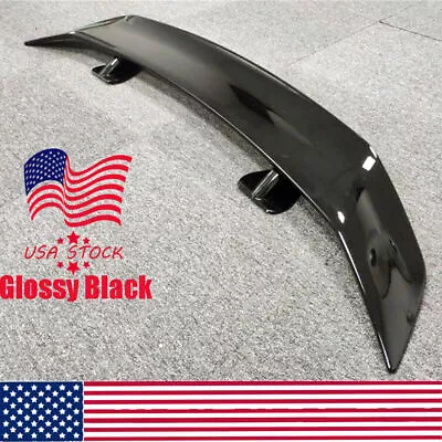 GT Style Car Rear Trunk Spoiler Modified Wing Tail-free Perforated Universal 1PC • $79.49