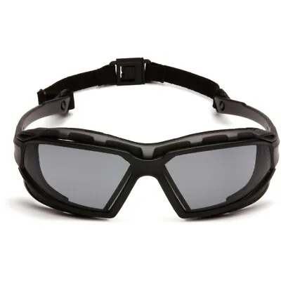 Pyramex Highlander+ Foam Lined Motorcycle SUNGLASSES GRAY AF Work Safety Glasses • $9.85