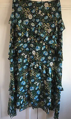 £5 • Buy River Island Ruffled Maxi  Skirt Floral Size 8 BNWOT