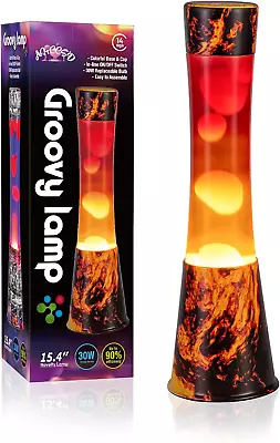 16 Inch Volcano Beautiful Magma Lamp-Decal Base Colormax Volcanic With Yellow Wa • $39.41