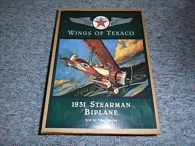 Wings Of Texaco Die Cast 1931 Stearman Biplane Coin Bank 3rd In Series • $20