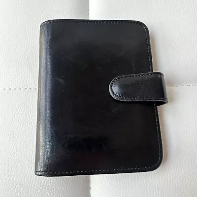 Vintage Coach Bifold Snap Wallet Coin Case Black Leather RARE • $99.99
