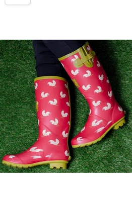 £15 • Buy New Wellies Chicken Print Size 8