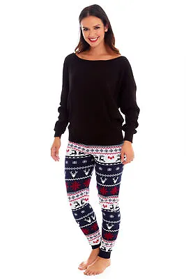 Warm Winter Knitted Leggings Wool Chunky Knit Christmas Lounge Wear Plus Size • £7.95