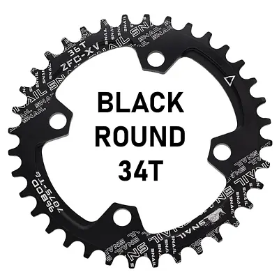 SNAIL Chainring 104BCD Round 34t Tooth Narrow Wide Ultralight Tooth Plate MTB UK • £6.99