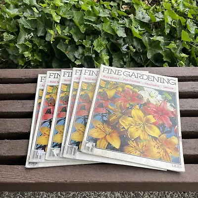 $15.12 • Buy Lot Of 6 Fine Gardening Magazines From July/August 1992 