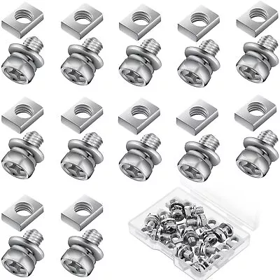 24 Pieces Motorcycle Battery Terminal Nuts Bolt Kit M6 Bolt Square Kit Stainless • $9.60