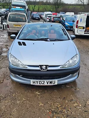 2002 Peugeot 206cc 1.6 Automatic Damaged Repairable Salvage Spares Or Repair • £699