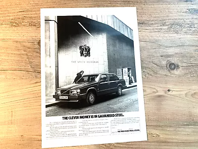 Volvo 740 Gl 1987 - Frameable Wall Art Original Car Press Advert • $13.70