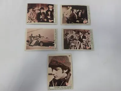 Vintage Lot Of 5 Sepia Monkees Trading Cards 1966 Raybert Prod. Puzzle Backs • $9.99