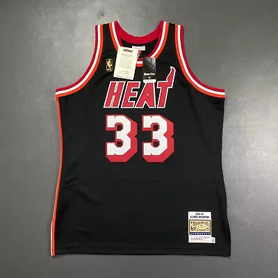 100% Authentic Alonzo Mourning Mitchell Ness 96 97 Heat Jersey Size 48 XL Mens • $280