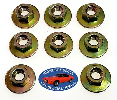60-81 GM Front Bucket Bench Seat Track To Floor Pan 5/16-18 Nuts Hardware 8pc A9 • $19.64