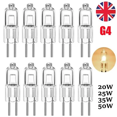 5X NEW Pin G4 20W 25W 35W 50W Halogen Bulbs Capsule Light Replacement Lamp 12V • £3.09